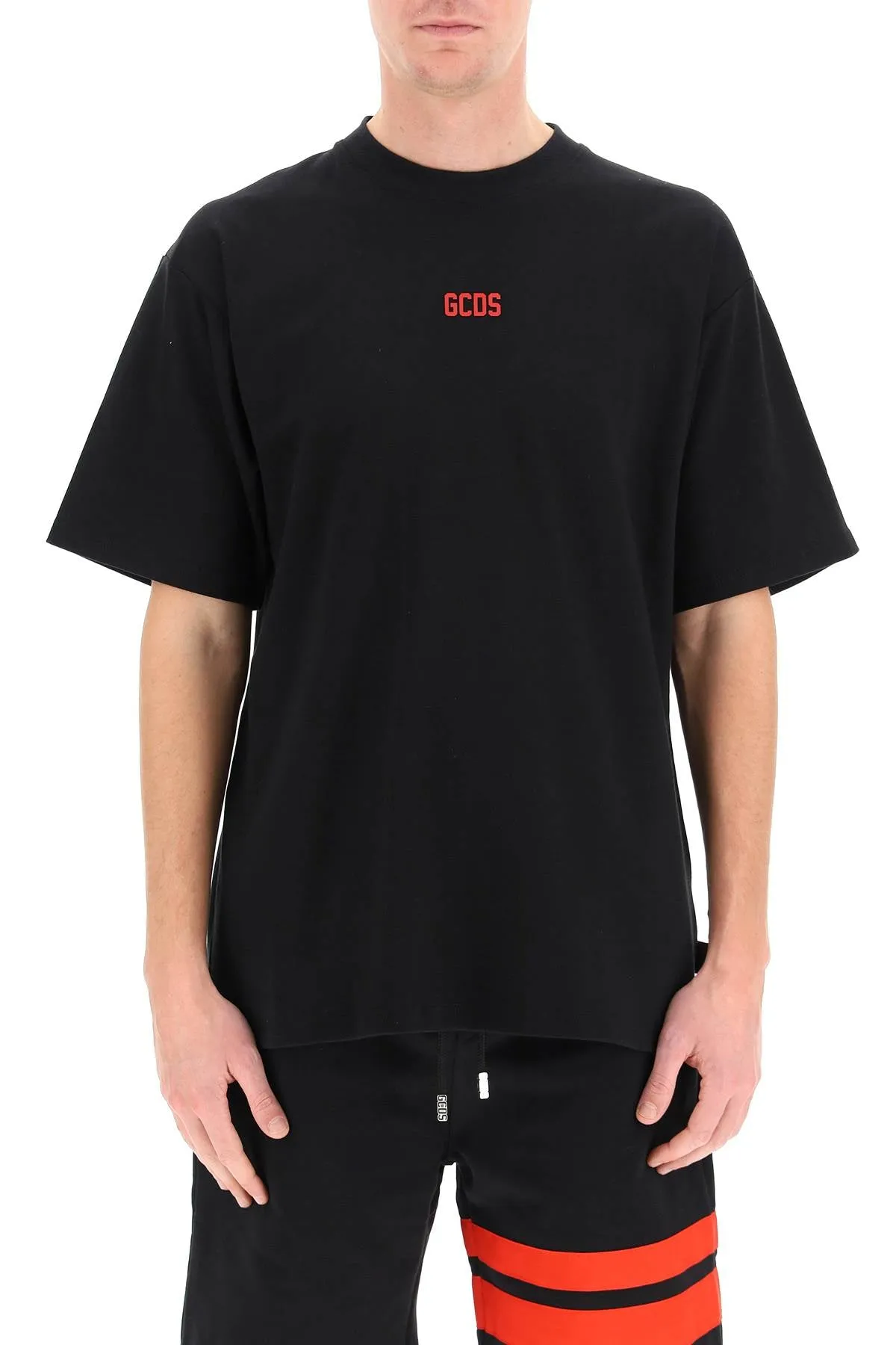 GCDS Logo Detailed Crewneck T-Shirt