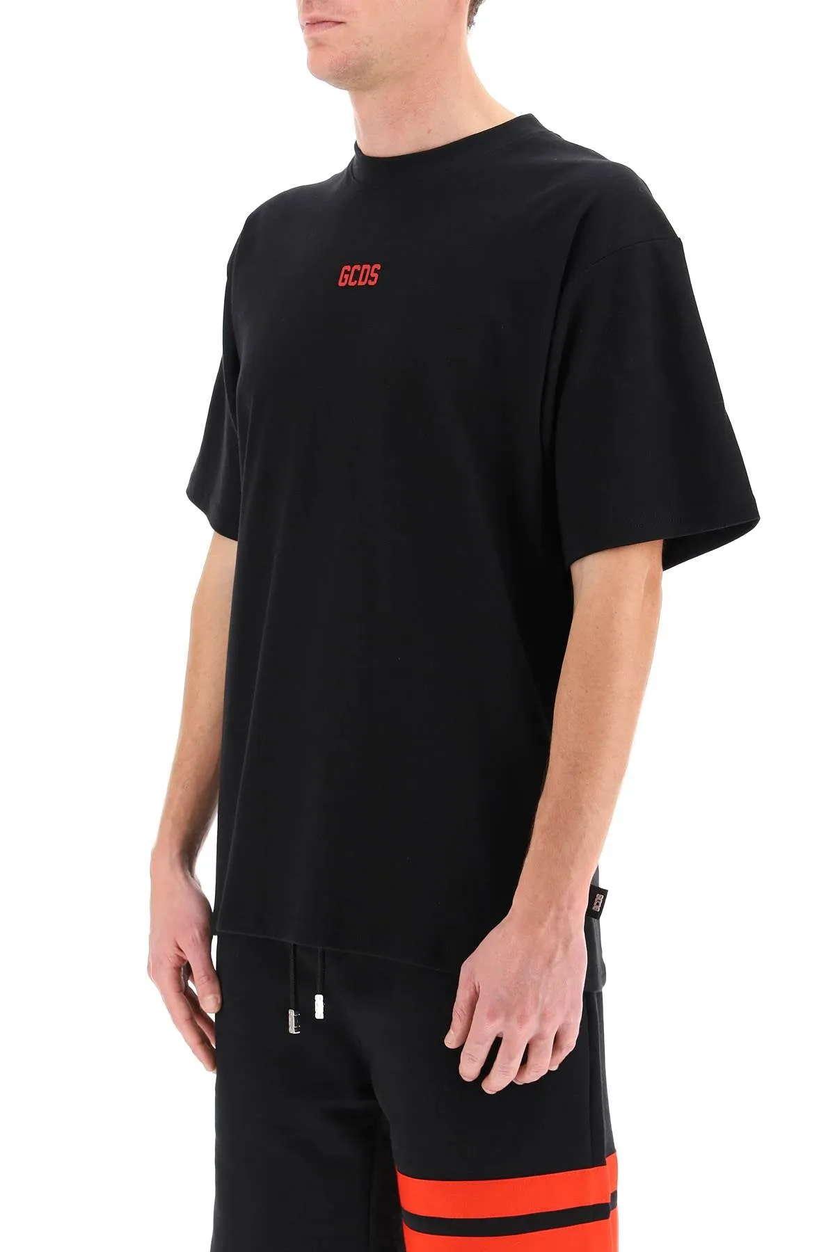 GCDS Logo Detailed Crewneck T-Shirt