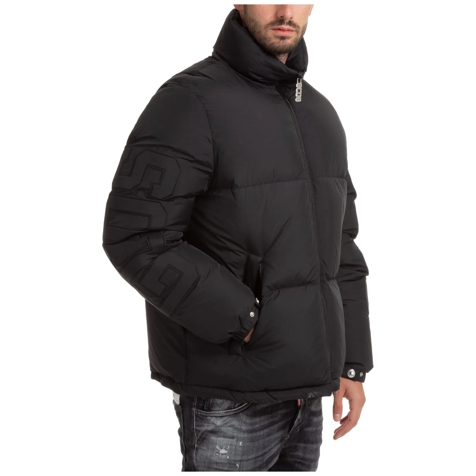GCDS Logo Embroidered Down Jacket