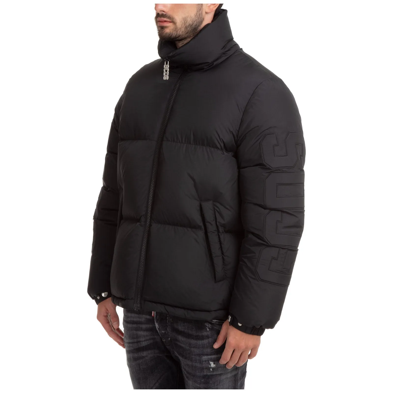GCDS Logo Embroidered Down Jacket