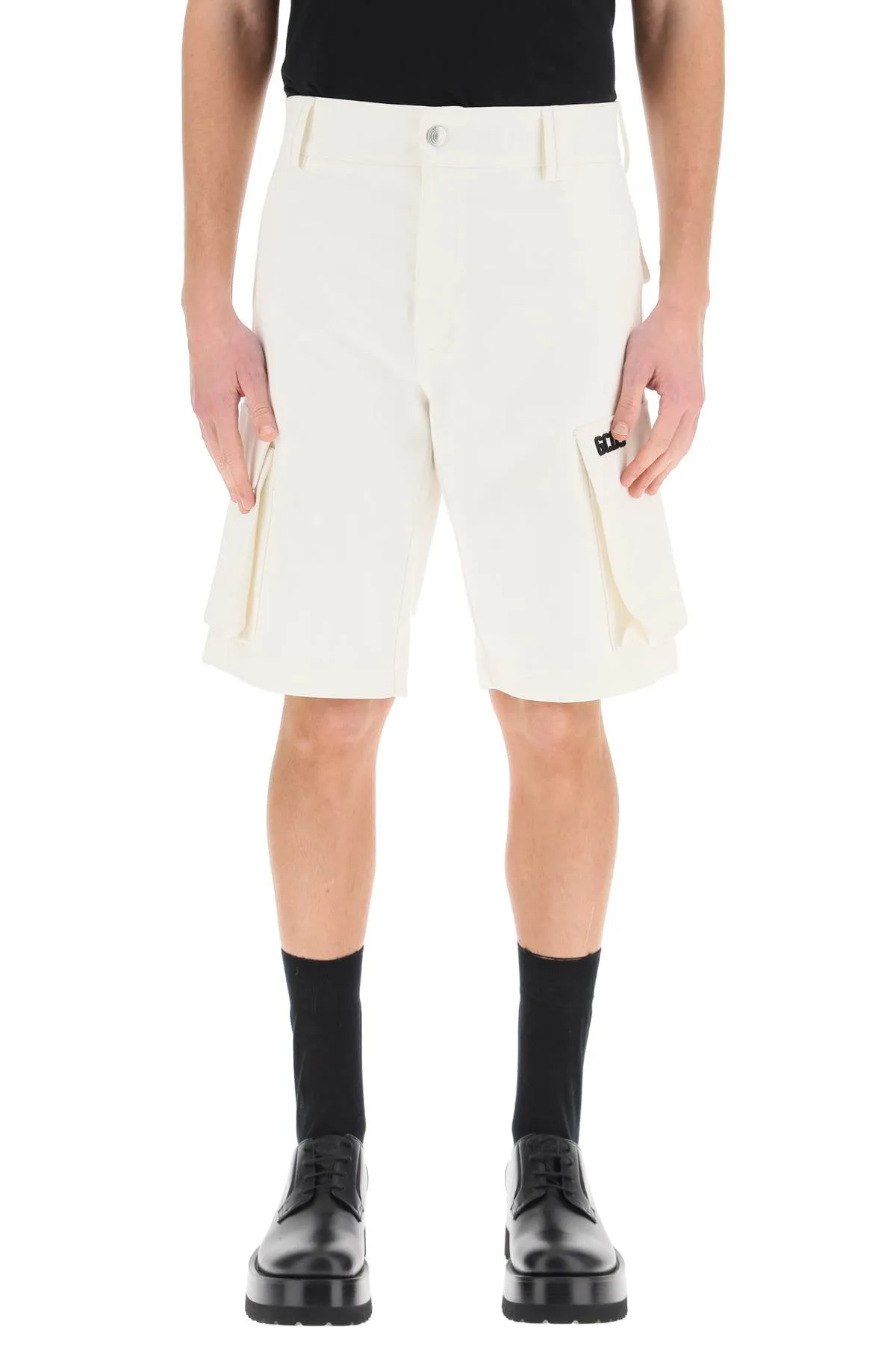 GCDS Logo Patch Cargo Shorts