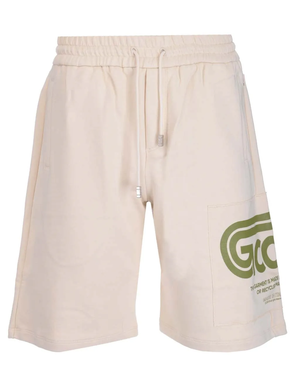 GCDS Logo Print Drawstring Shorts