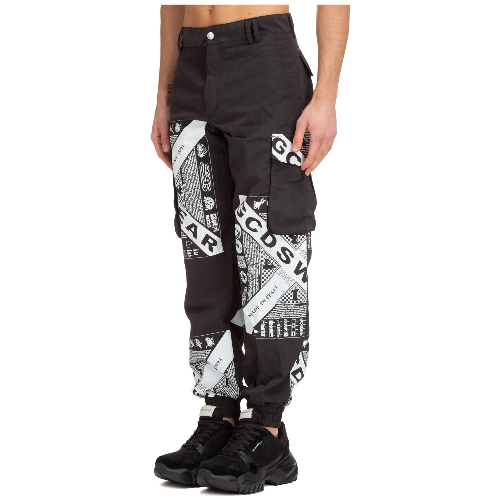 GCDS Universal Flag Bandana Cargo Pants