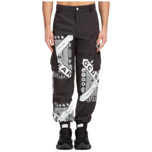 GCDS Universal Flag Bandana Cargo Pants