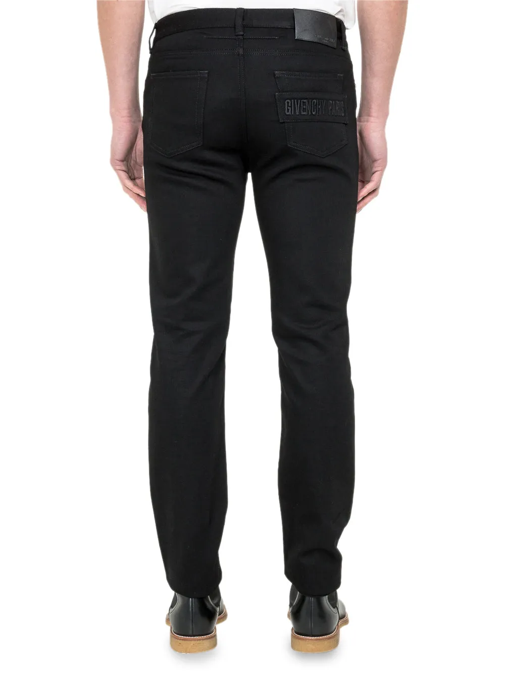 Givenchy Logo Patch Straight-Leg Jeans