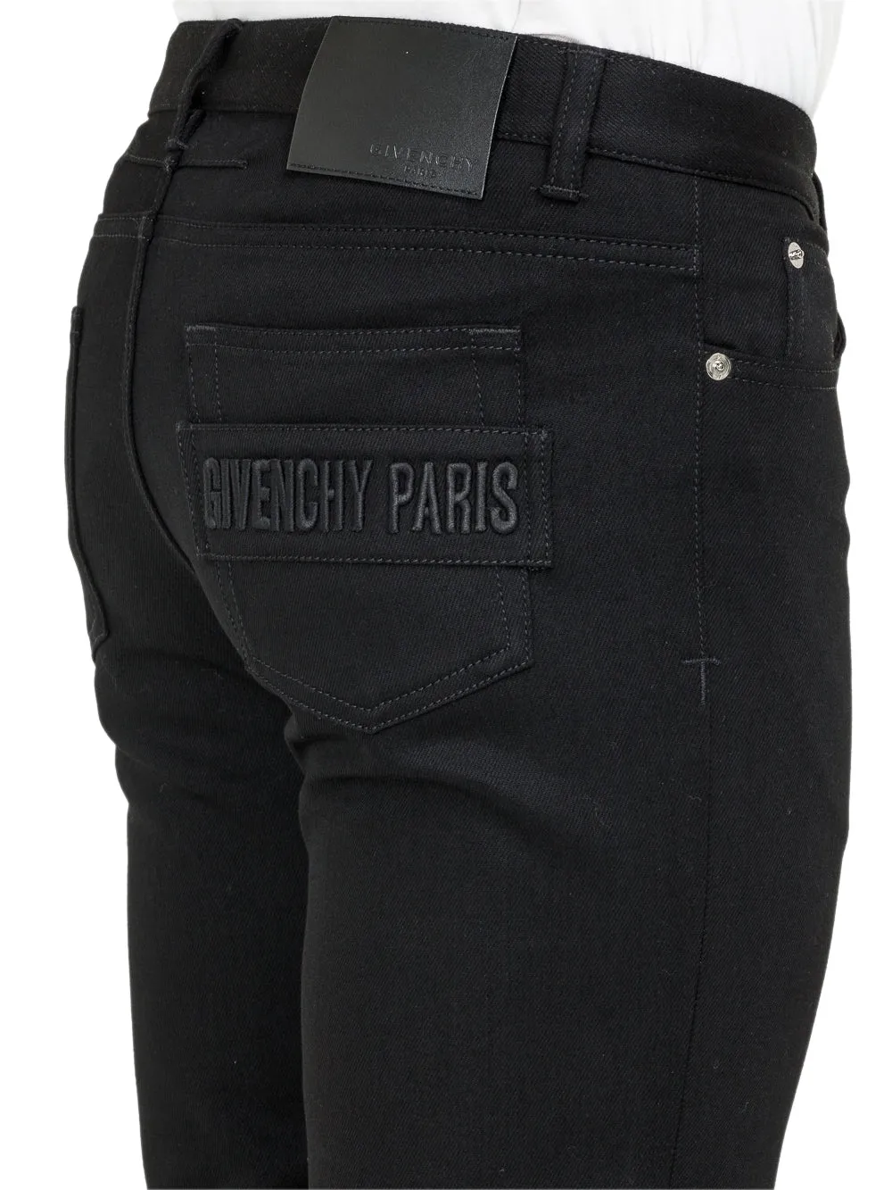 Givenchy Logo Patch Straight-Leg Jeans