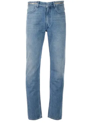 Givenchy Zip-Detailed Straight Leg Jeans