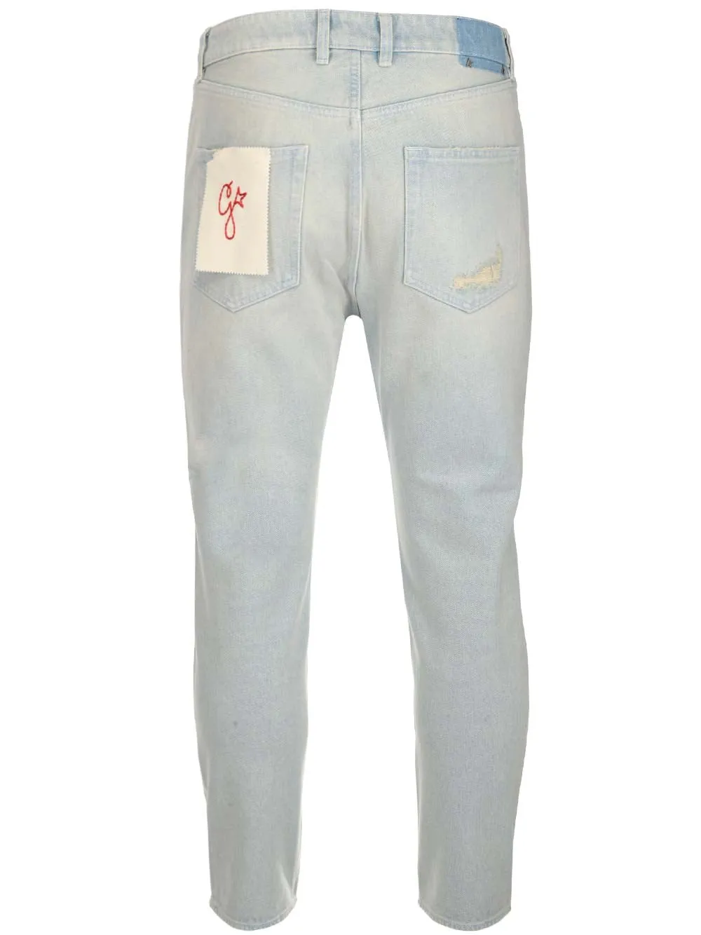 Golden Goose Deluxe Brand Distressed Logo Patch Jeans