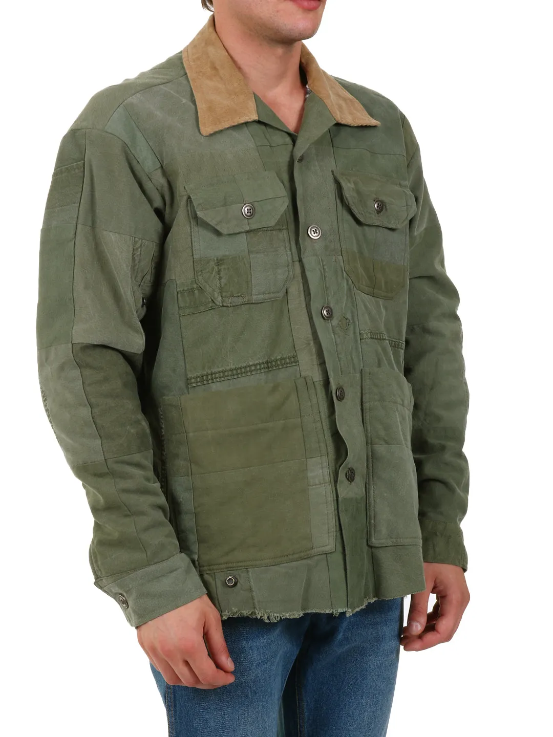 Greg Lauren Patchwork Military Jacket