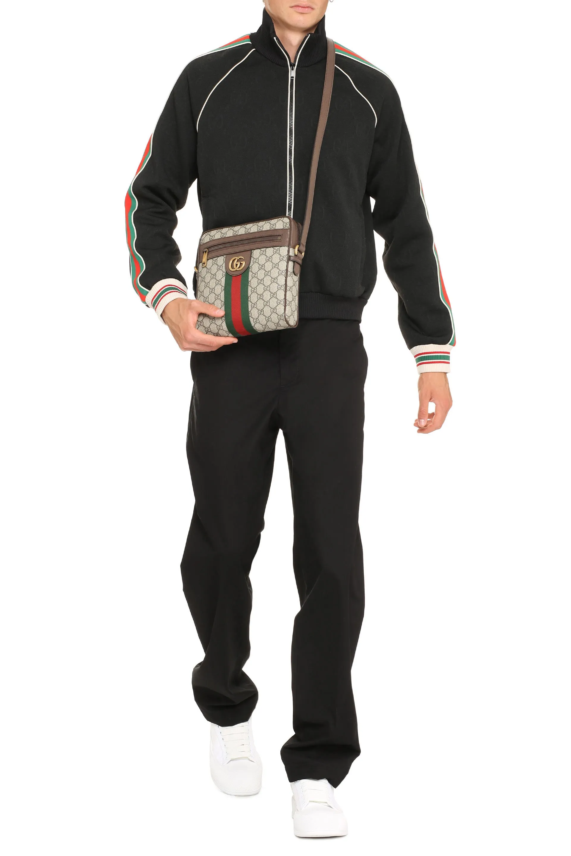 Gucci GG-Jacquard Zip-Up Track Jacket