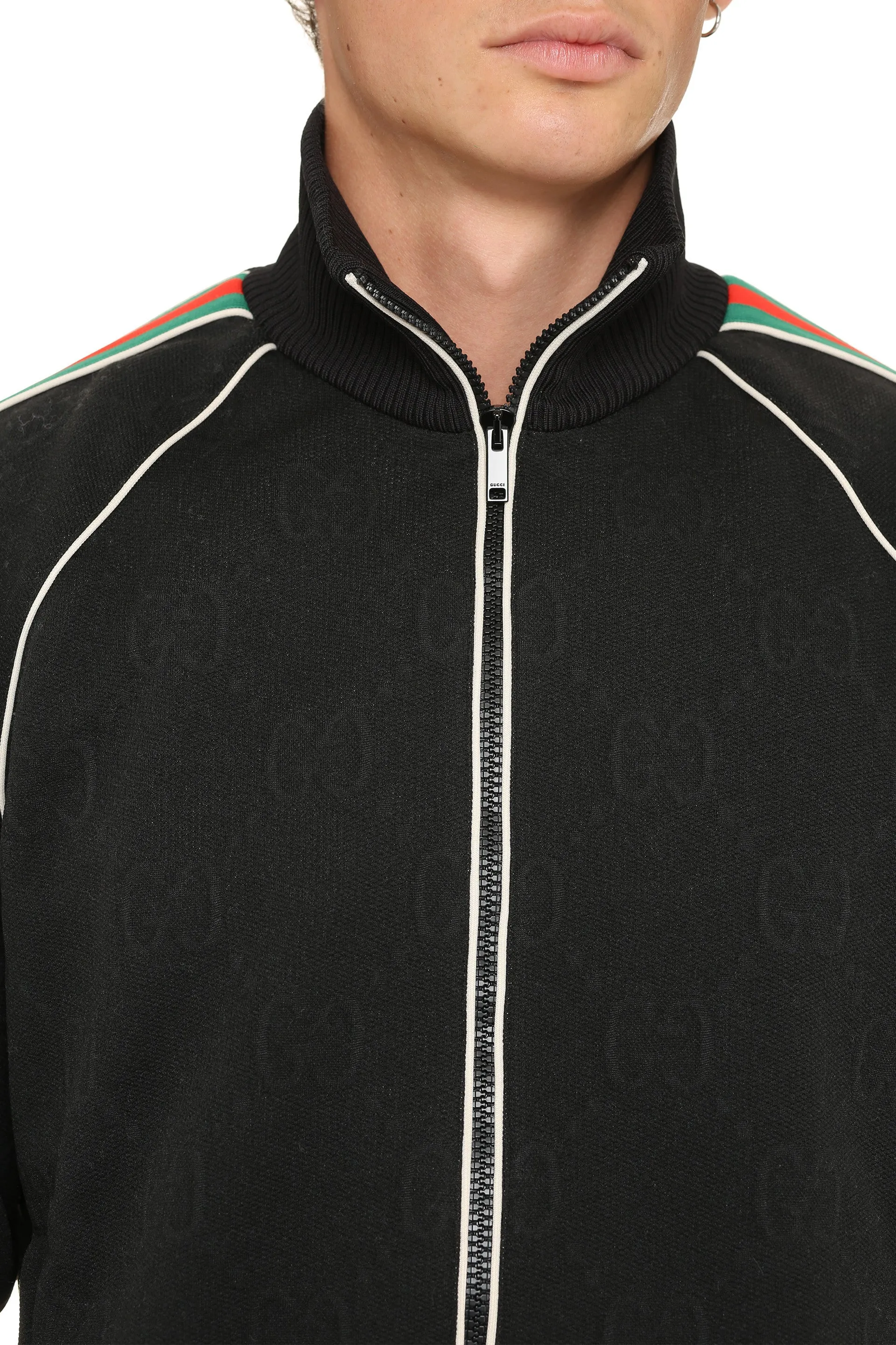 Gucci GG-Jacquard Zip-Up Track Jacket