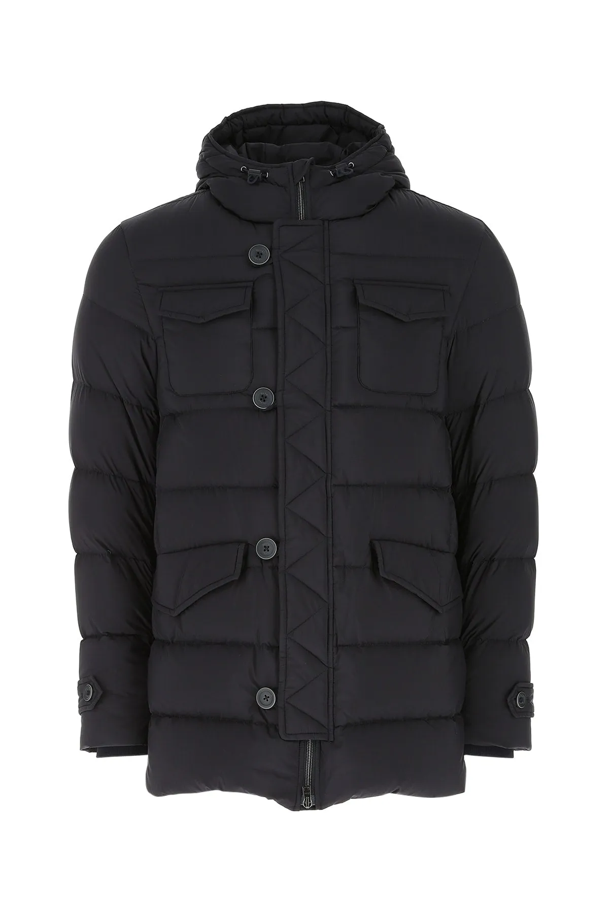 Herno Button Detailed Down Jacket