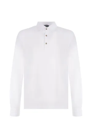 Herno Buttoned Long Sleeve Polo Shirt