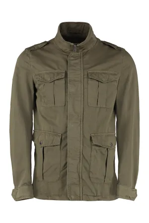 Herno High-Neck Patch-Pocket Jacket