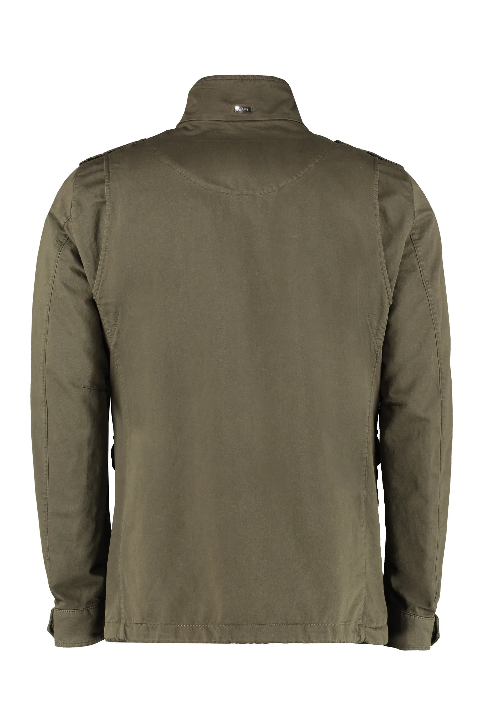 Herno High-Neck Patch-Pocket Jacket