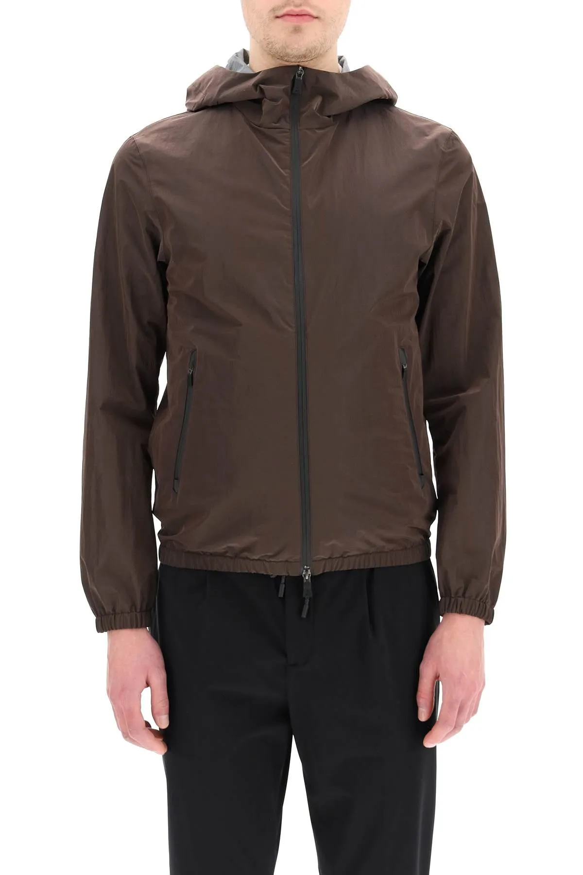 Herno Hooded Zip-Up Jacket