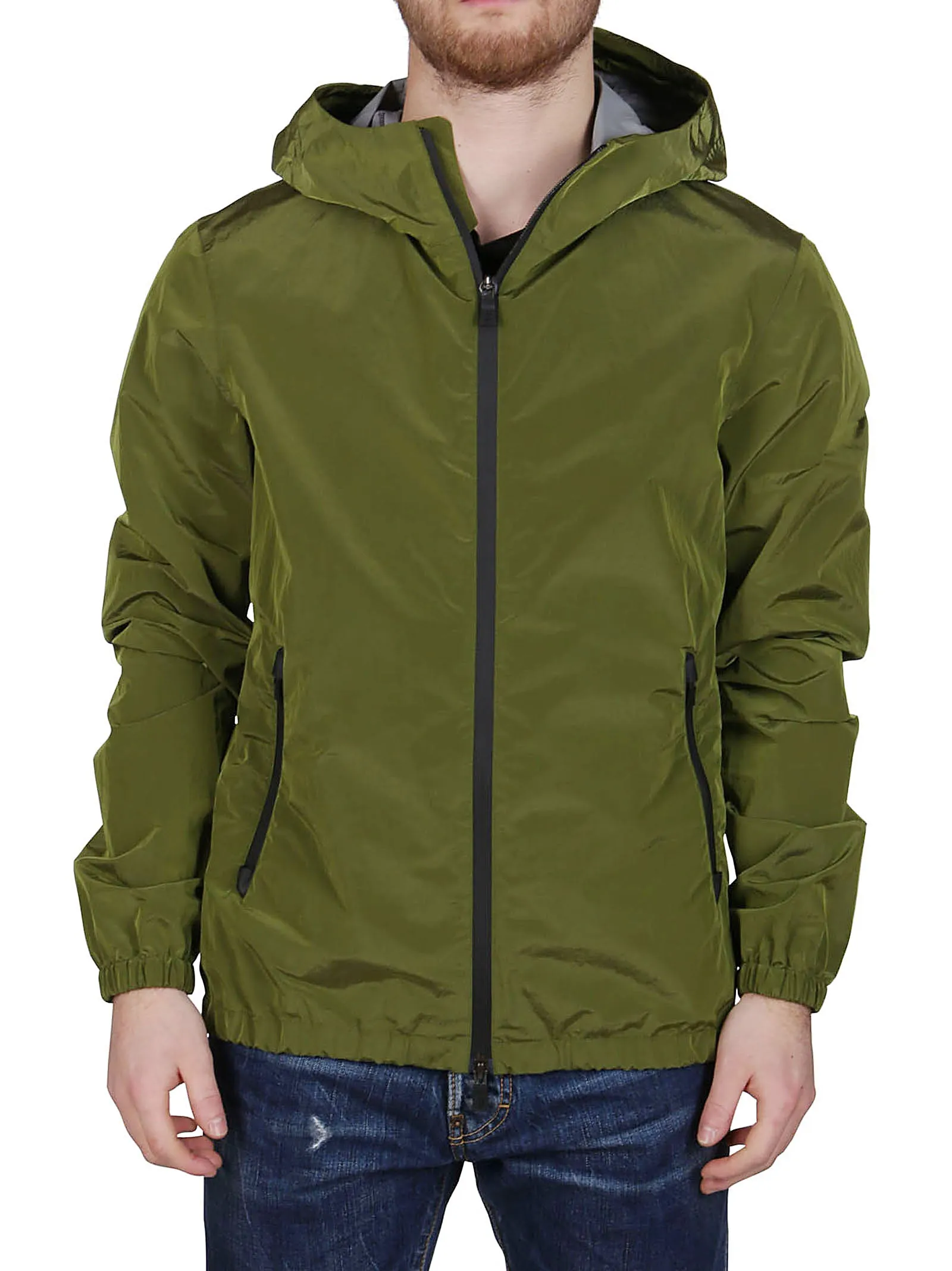 Herno Hooded Zip-Up Jacket