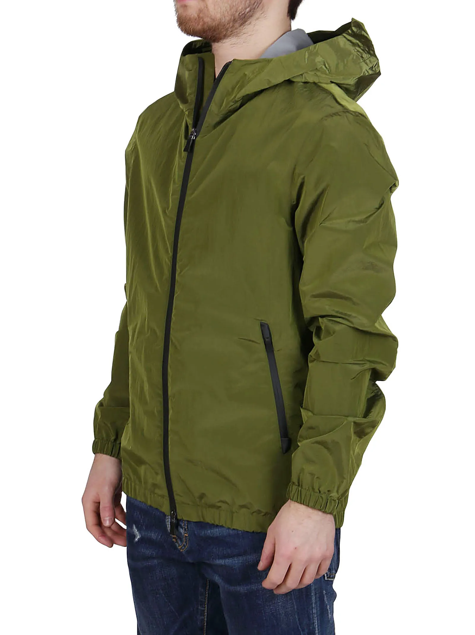 Herno Hooded Zip-Up Jacket