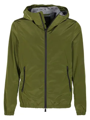 Herno Hooded Zip-Up Jacket