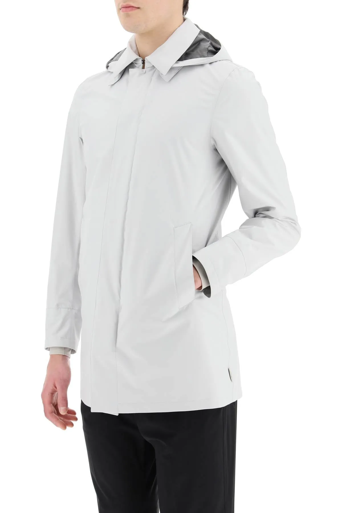 Herno Long-Sleeved Hooded Jacket