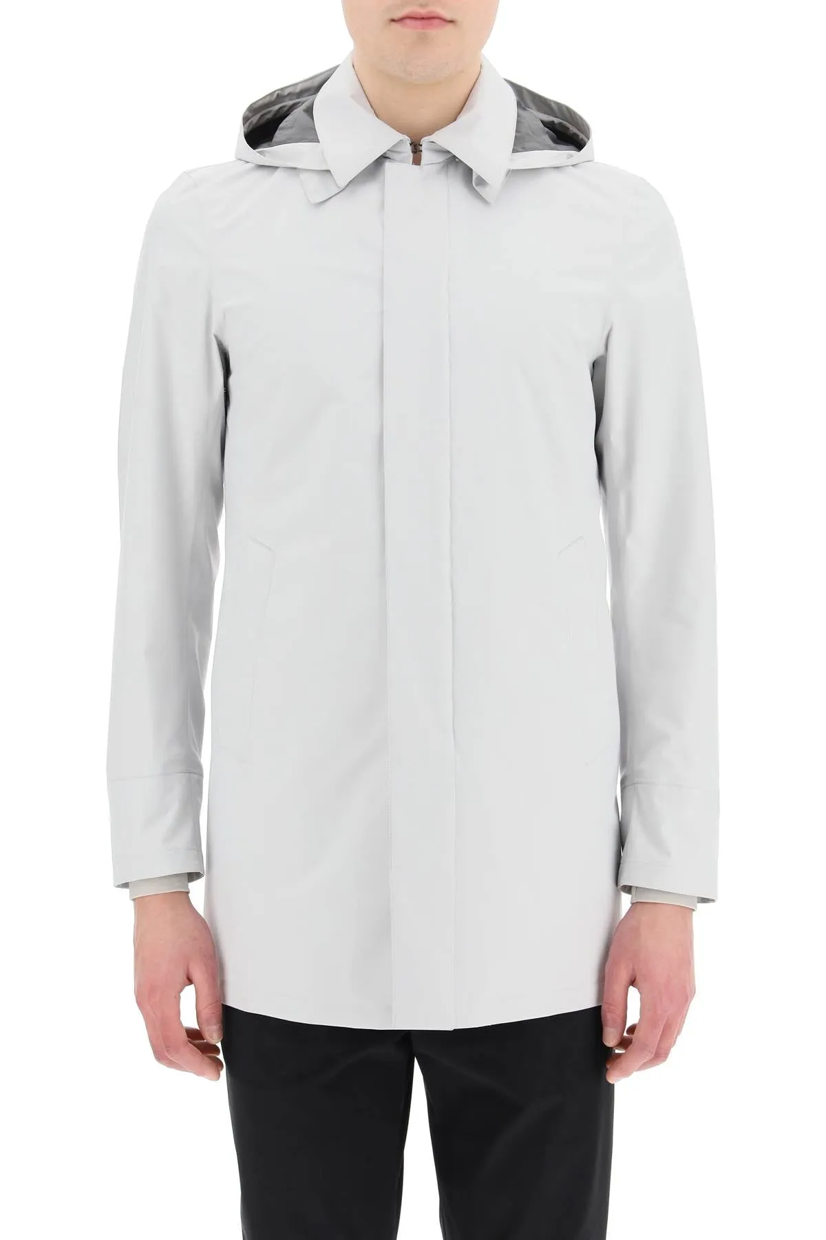 Herno Long-Sleeved Hooded Jacket