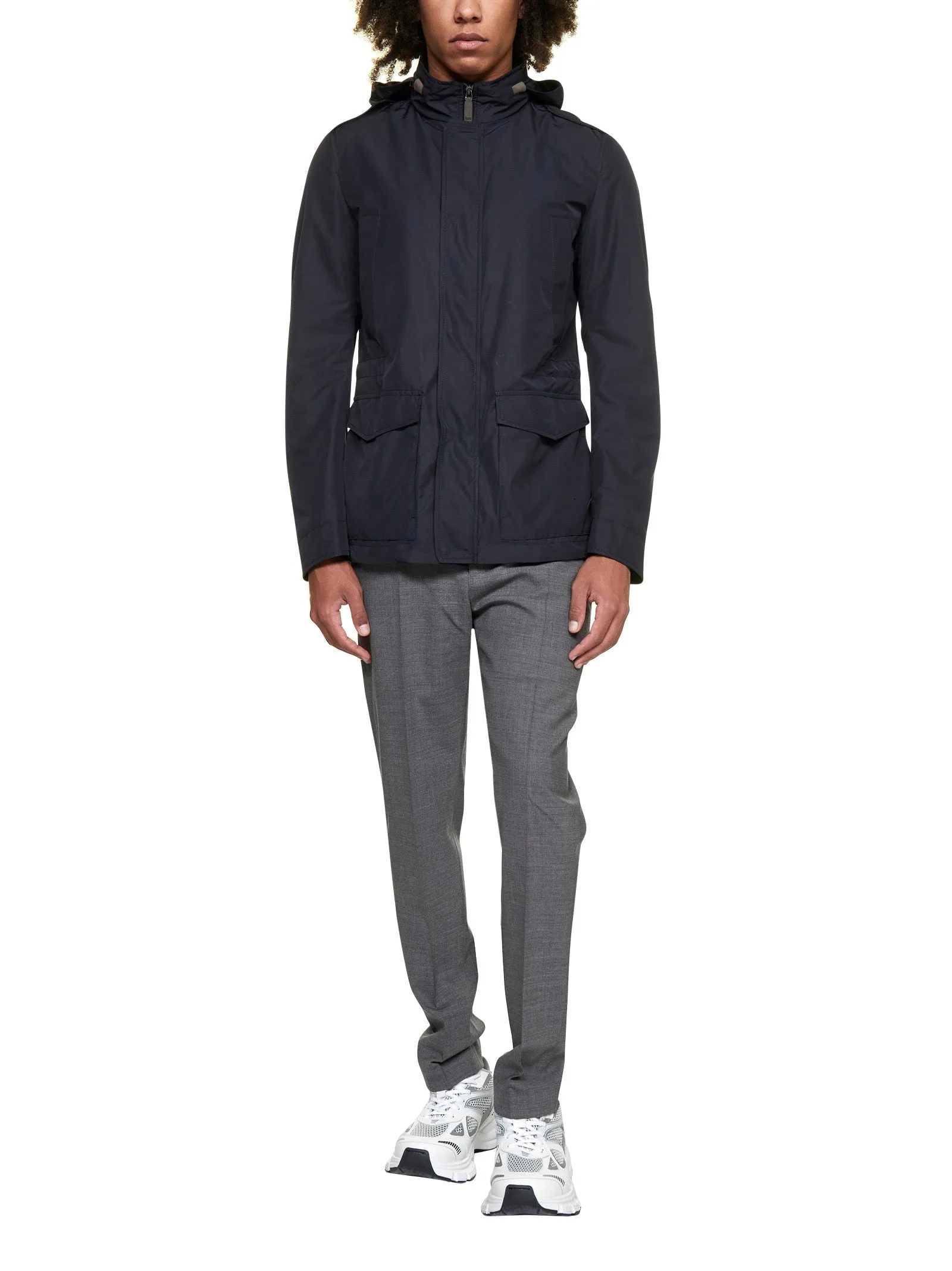 Herno Zipped Hooded Jacket
