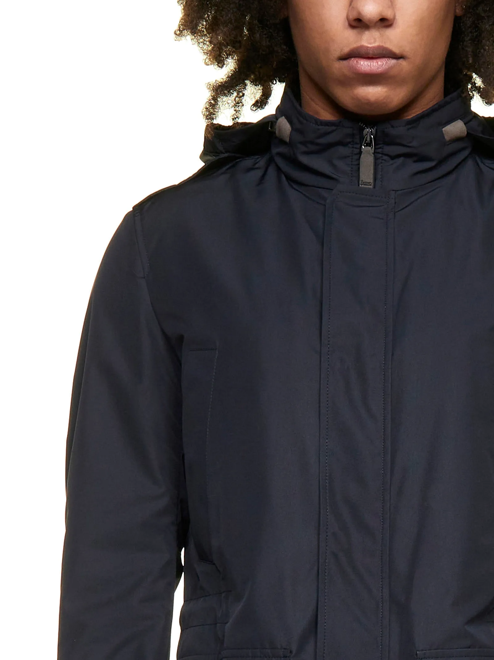 Herno Zipped Hooded Jacket