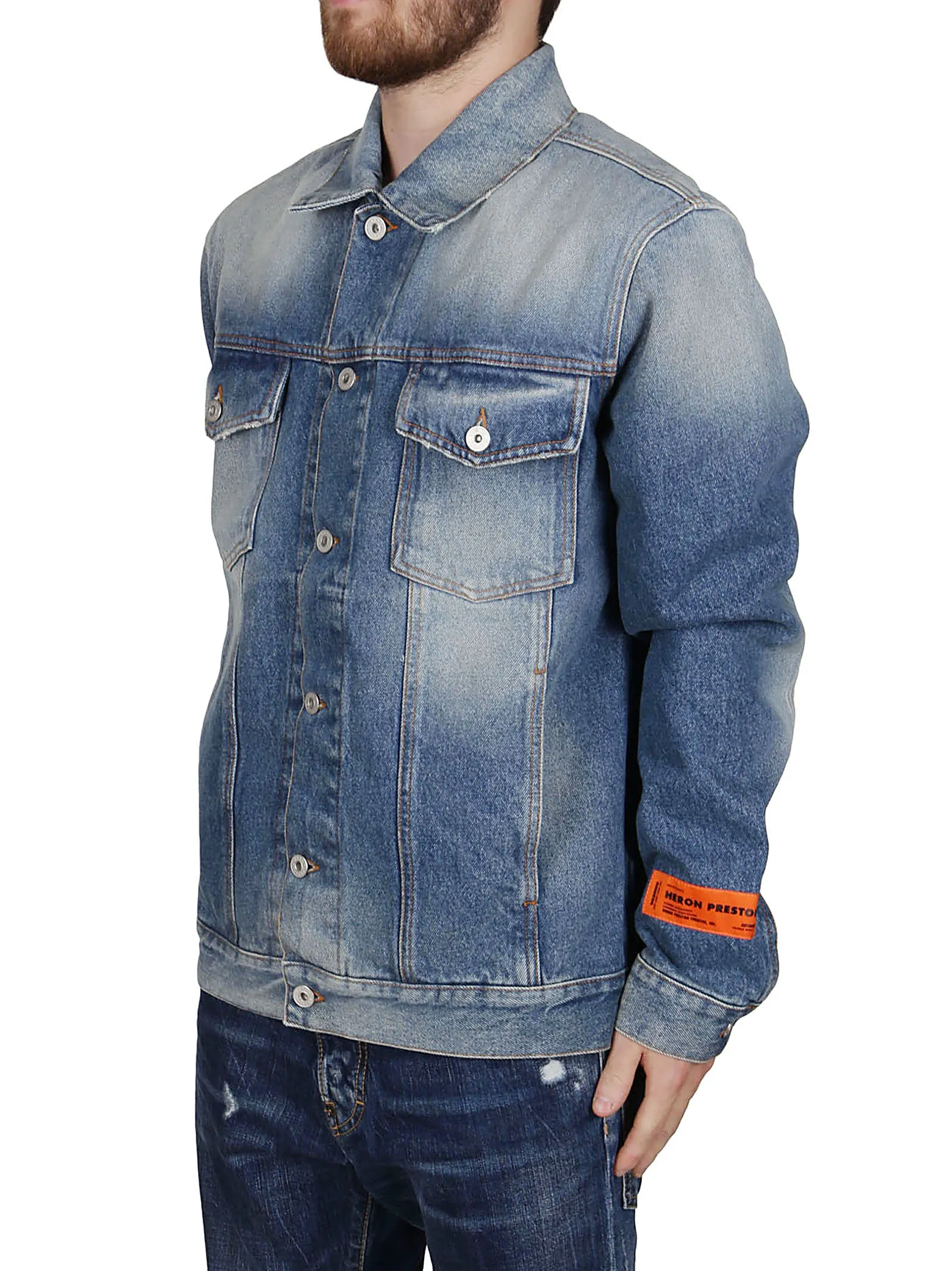 Heron Preston Denim Buttoned Jacket