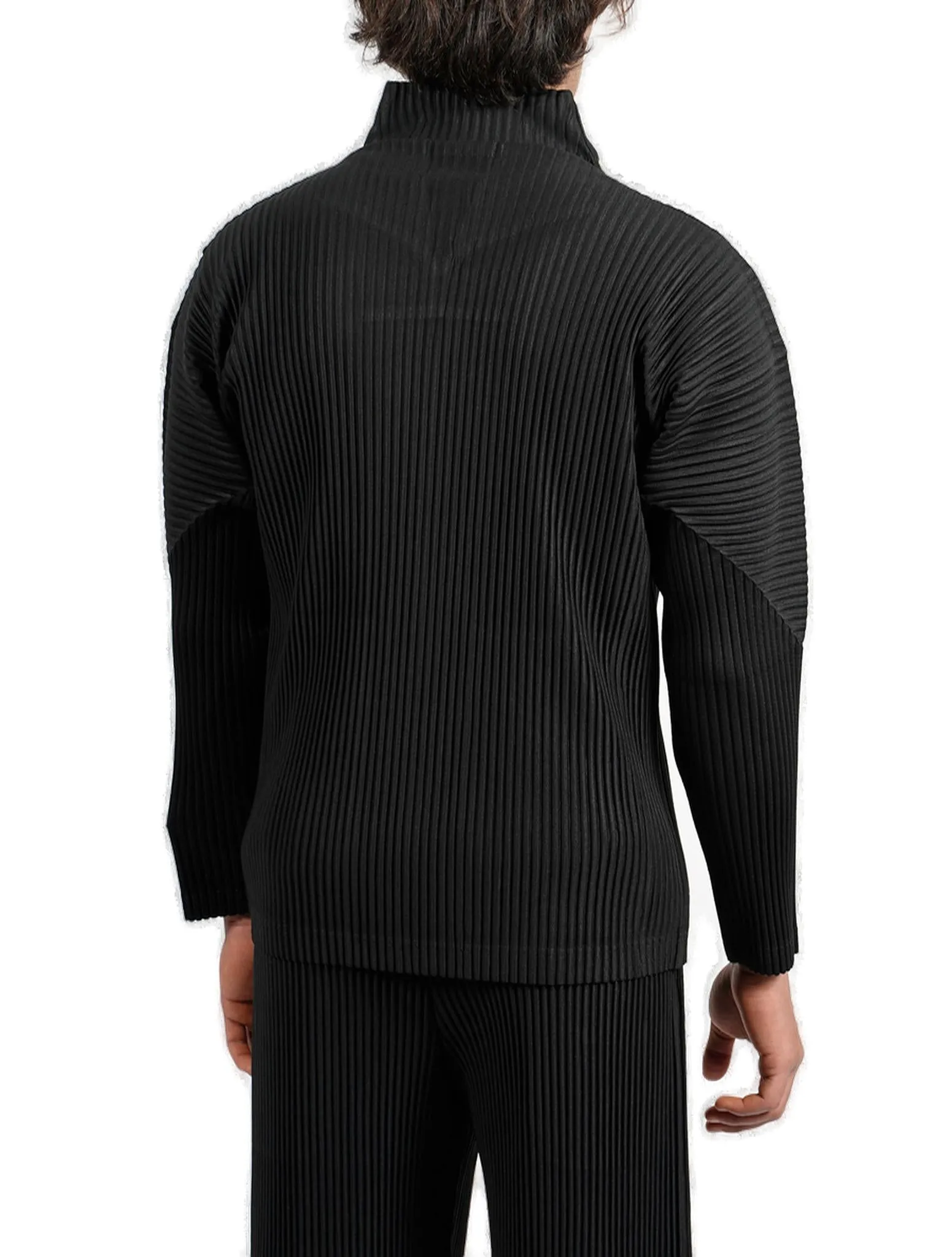 Homme Pliss Issey Miyake Pleated High-Neck Jacket