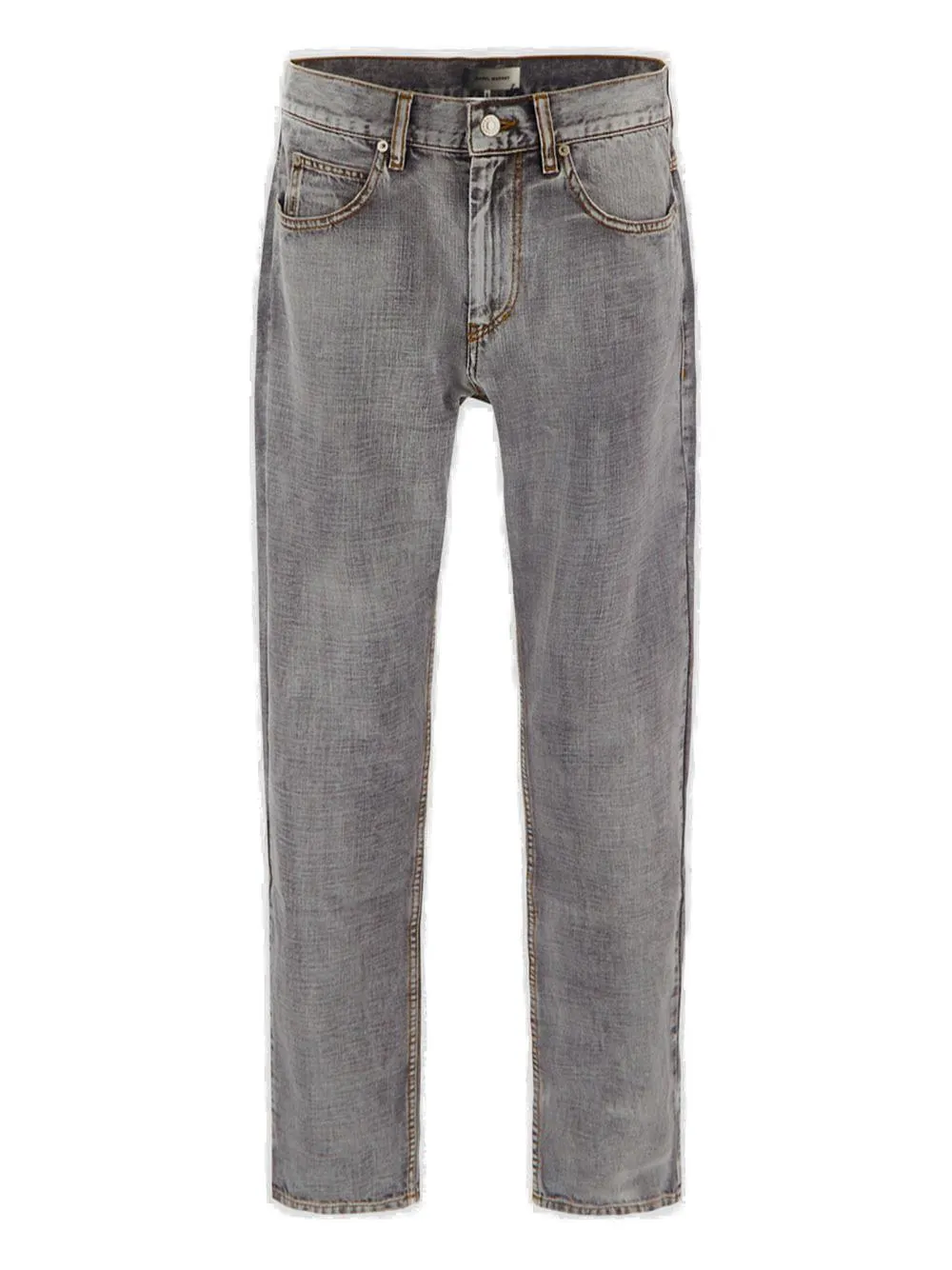 Isabel Marant Button Detailed Straight Leg Jeans