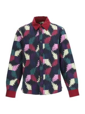 Isabel Marant Hndery Ikat Pattern Quilted Jacket
