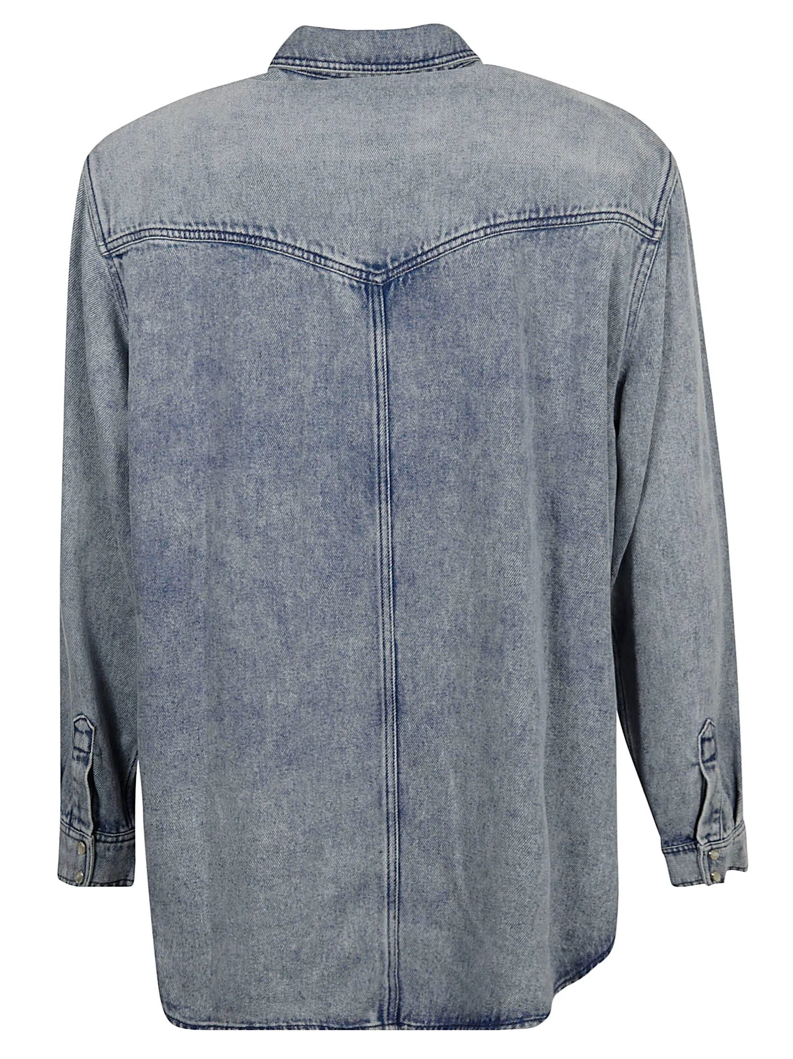 Isabel Marant Washed Long Sleeved Shirt Jacket
