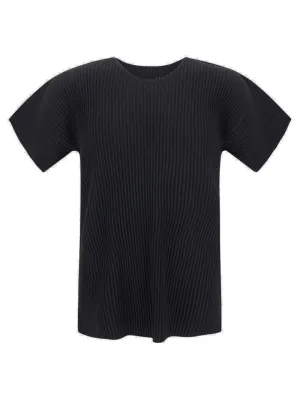 Issey Miyake Pleated Crewneck T-Shirt