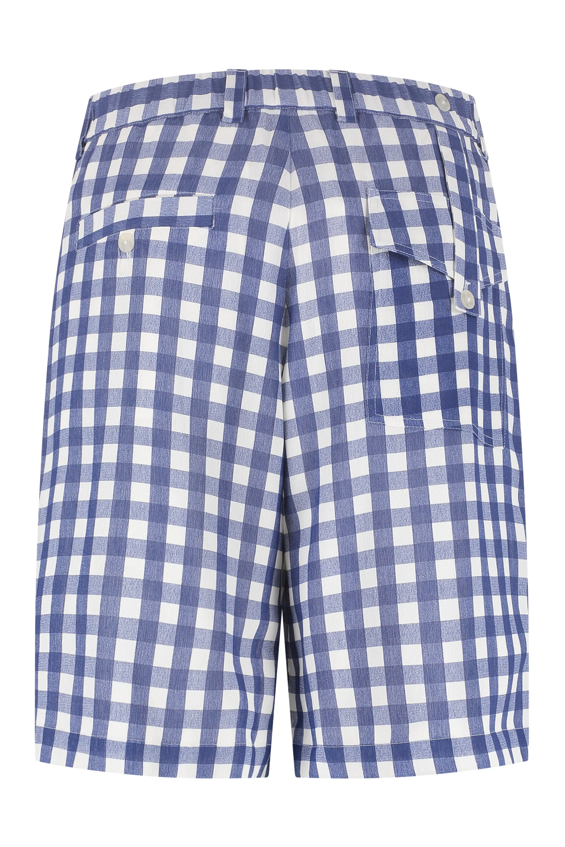 Jacquemus Mid-Rise Checked Shorts