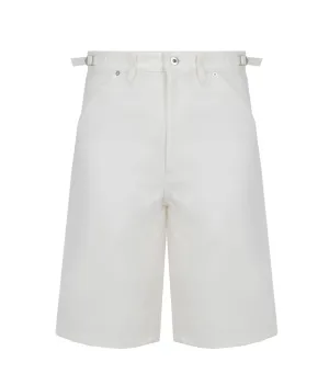 Jil Sander  Logo Embroidered Denim Shorts