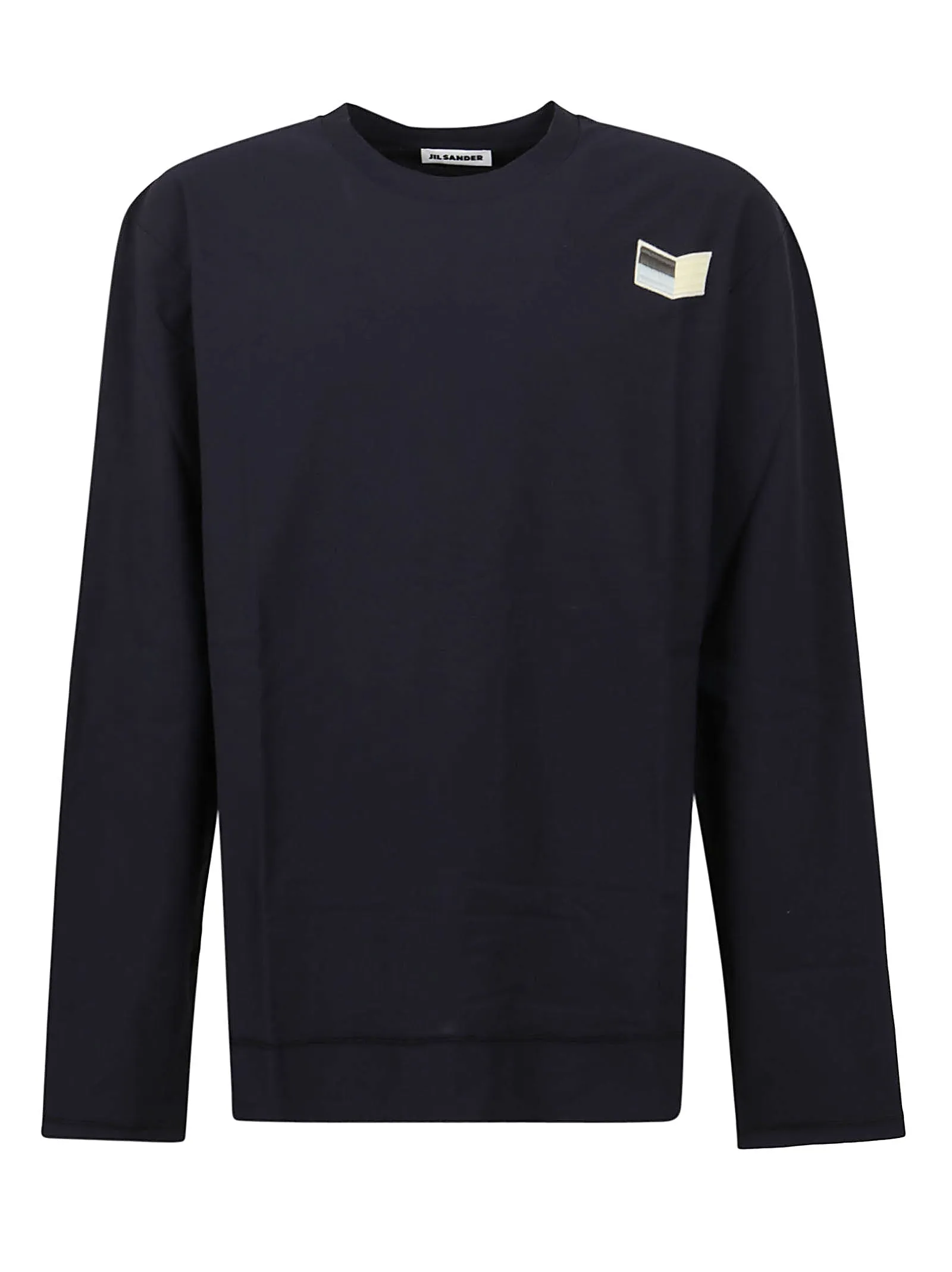 Jil Sander Logo Patch Crewneck T-Shirt