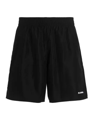 Jil Sander Logo Printed Track Shorts