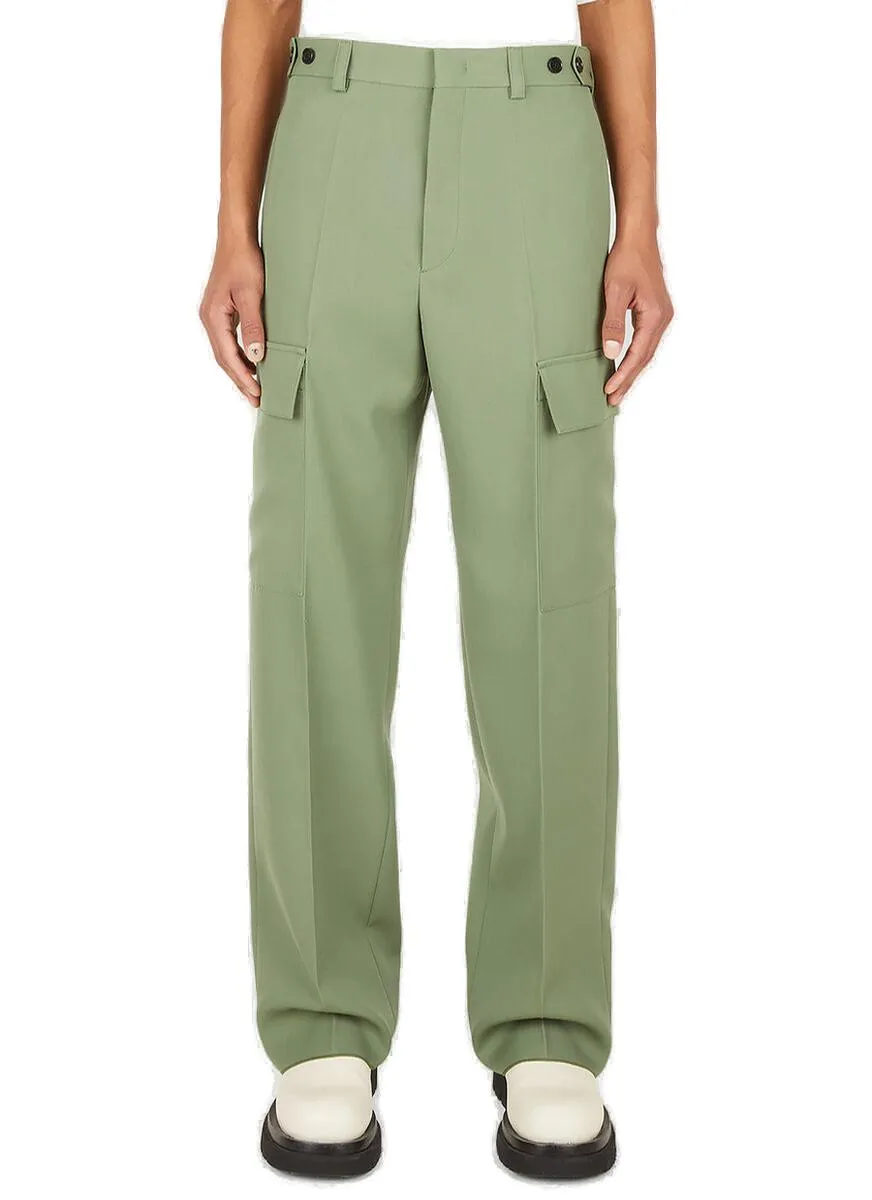 Jil Sander Pressed-Crease Cargo Pants