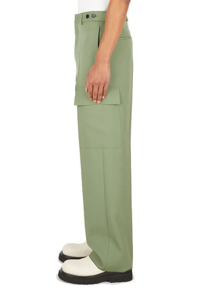 Jil Sander Pressed-Crease Cargo Pants