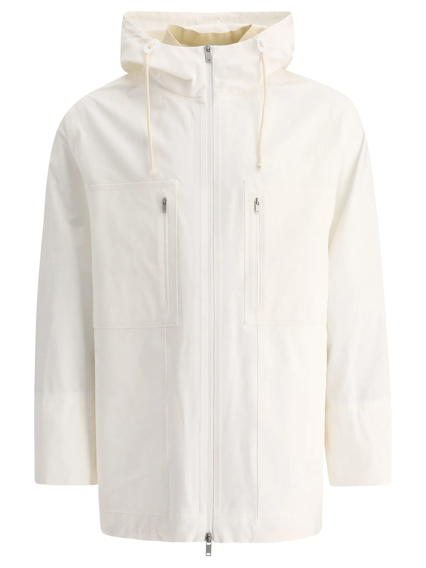 Jil Sander Zip-Up Hooded Jacket