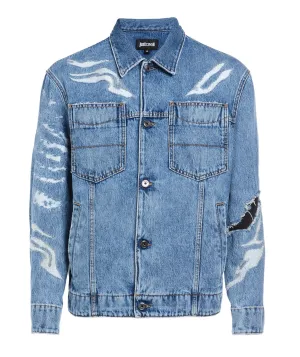 Just Cavalli Distressed Denim Jacket