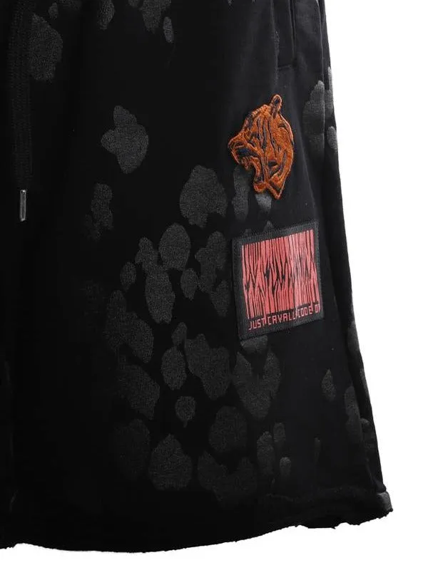 Just Cavalli Logo Patch Drawstring Shorts