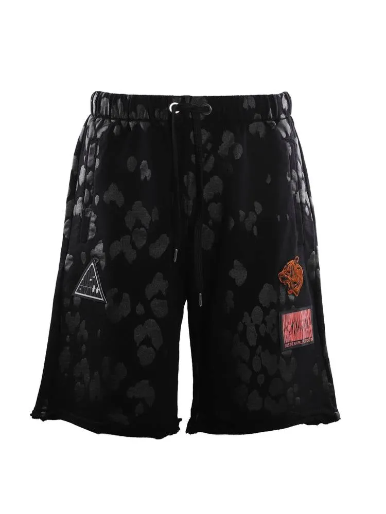 Just Cavalli Logo Patch Drawstring Shorts