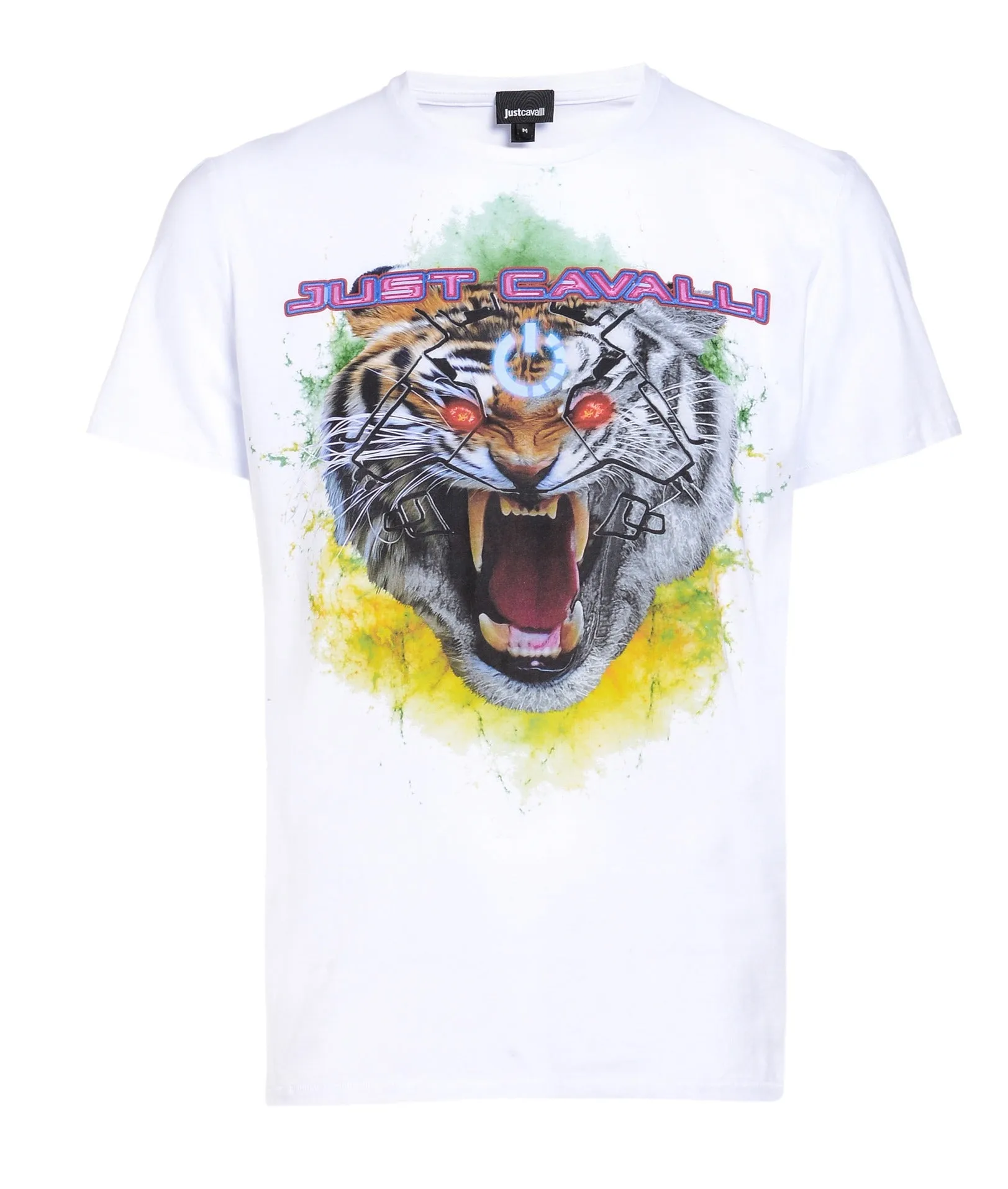 Just Cavalli Tiger Printed Crewneck T-Shirt