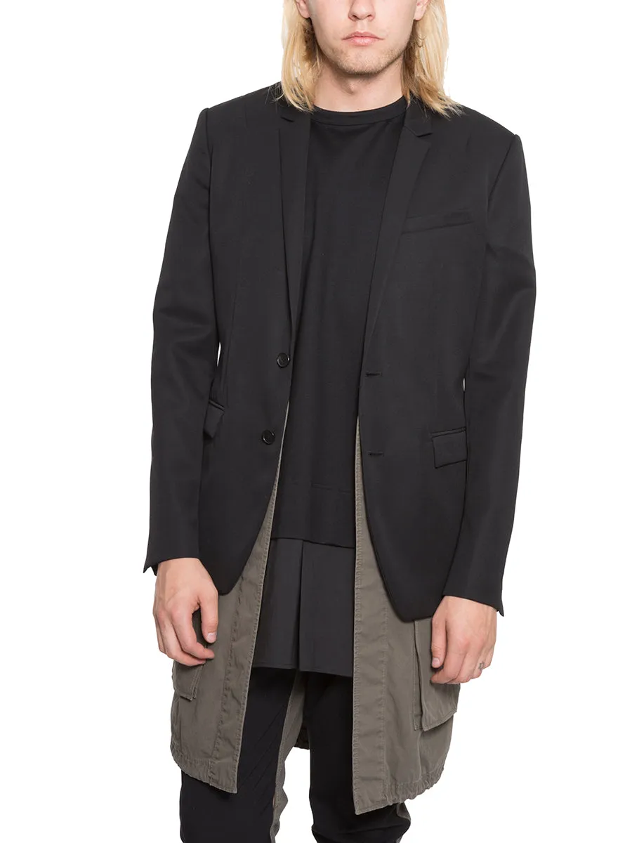 Juun J Buttoned Layered Jacket