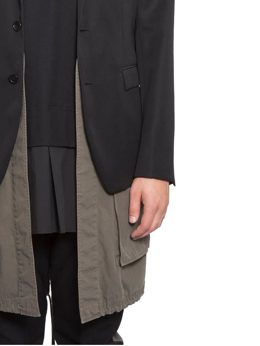 Juun J Buttoned Layered Jacket