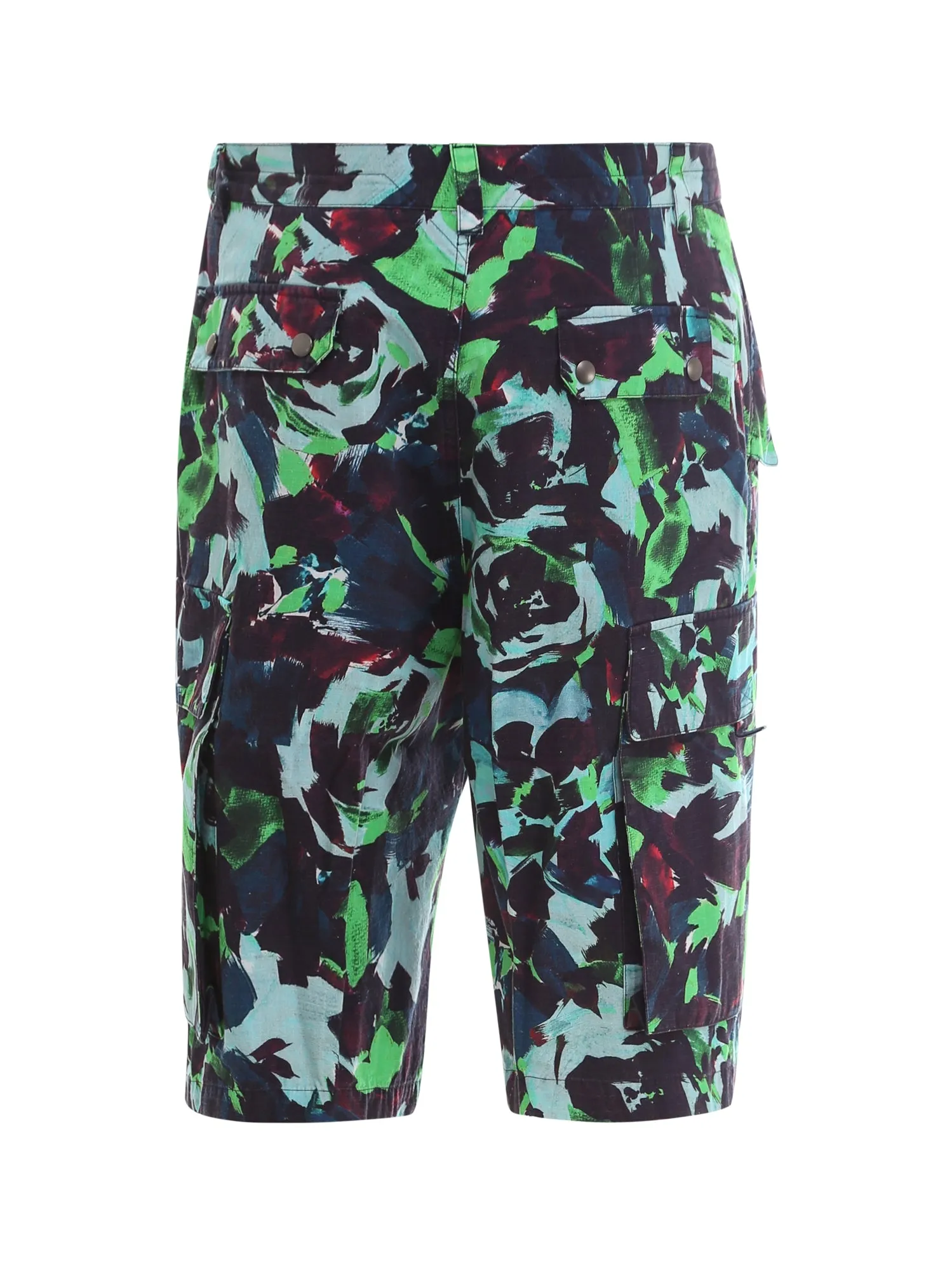 Kenzo Abstract Printed Cargo Shorts