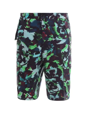 Kenzo Abstract Printed Cargo Shorts