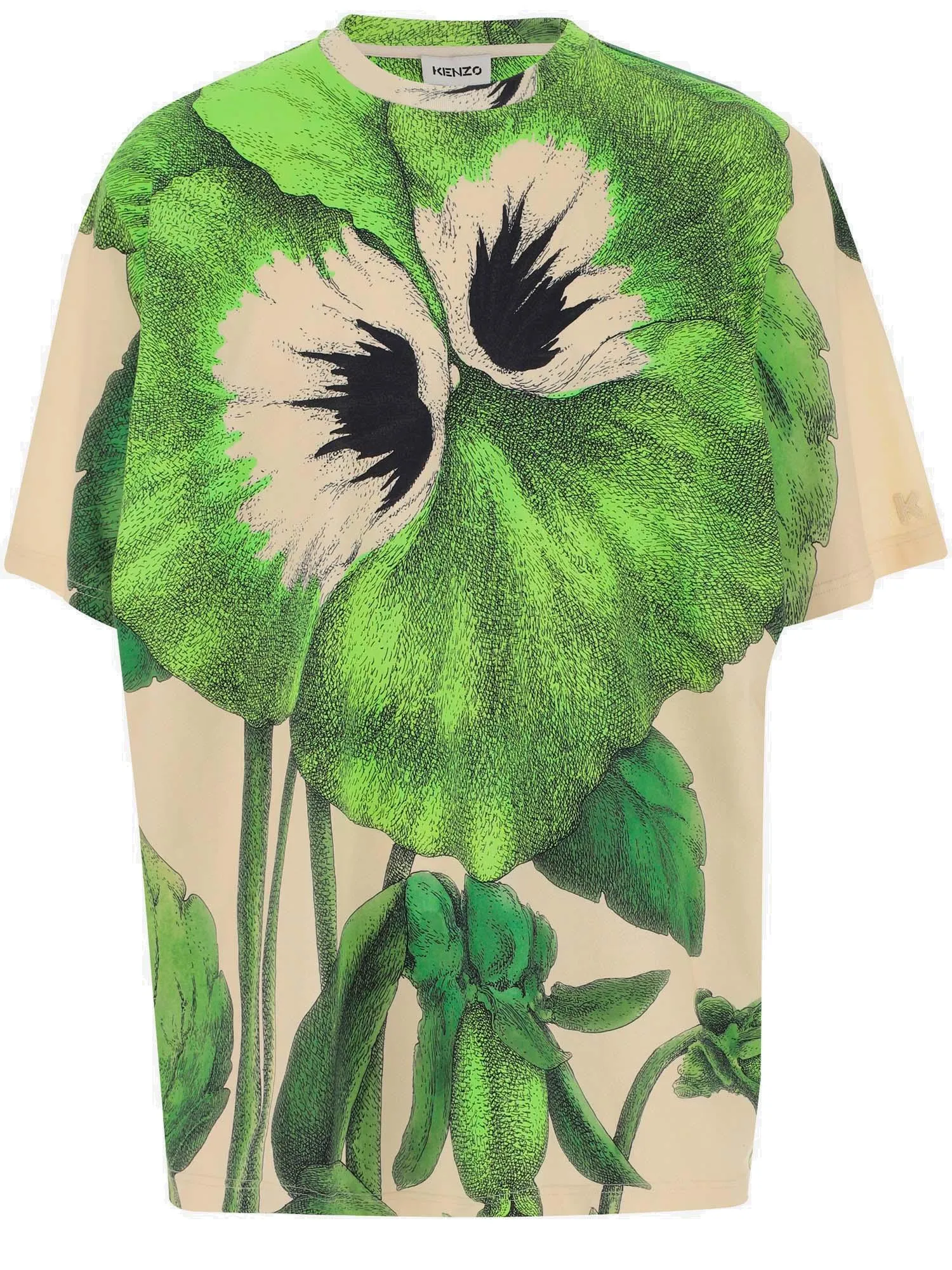 Kenzo Botanical Print Crewneck T-Shirt