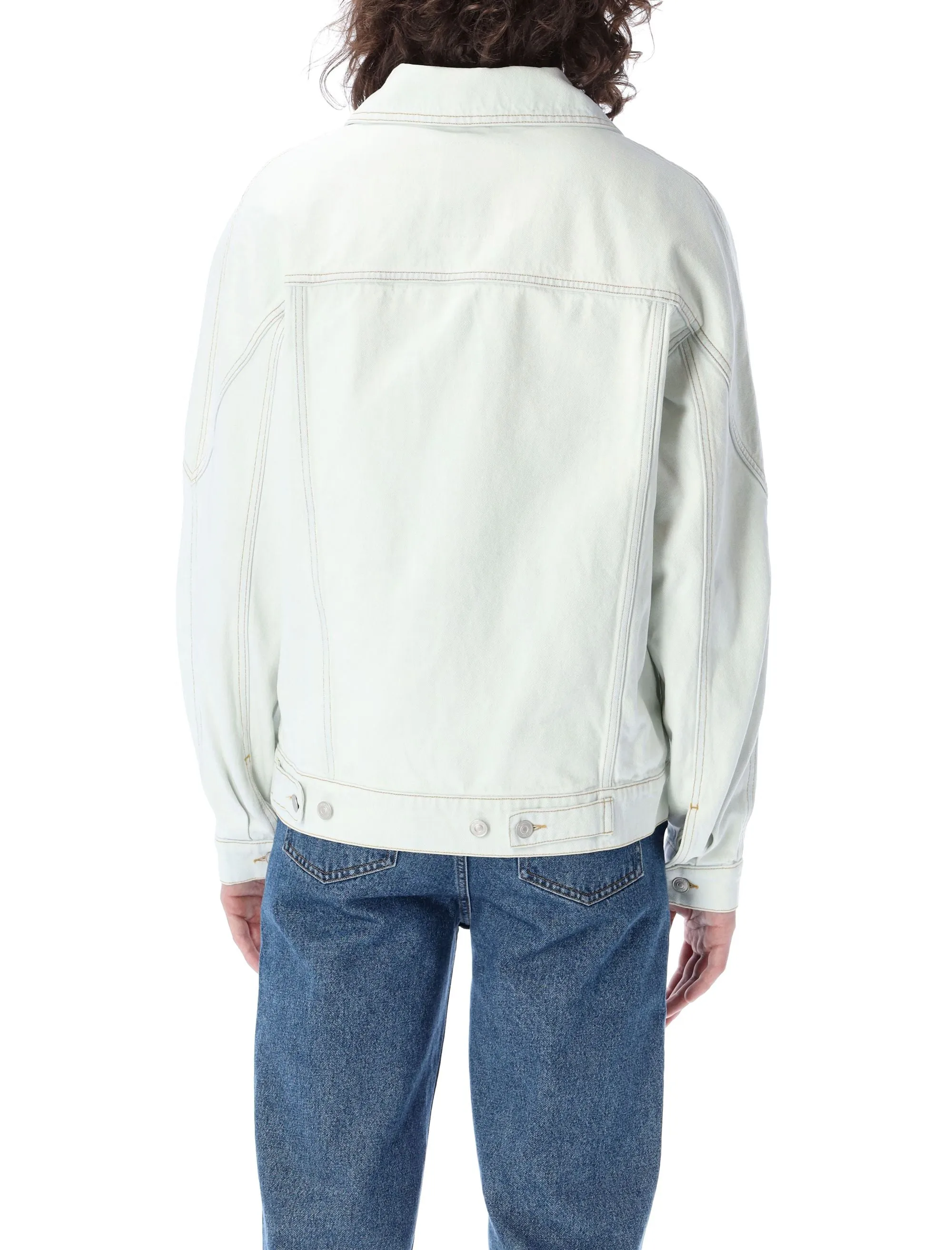 Kenzo Buttoned Long Sleeved Denim Jacket